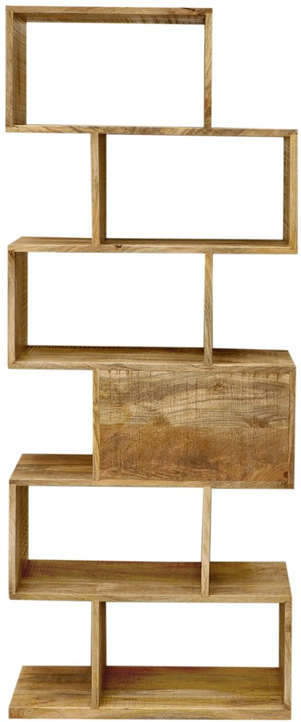 furniture-nabytek.cz - Dřevěná police do kuchyně 60x150x30 z masivu mango