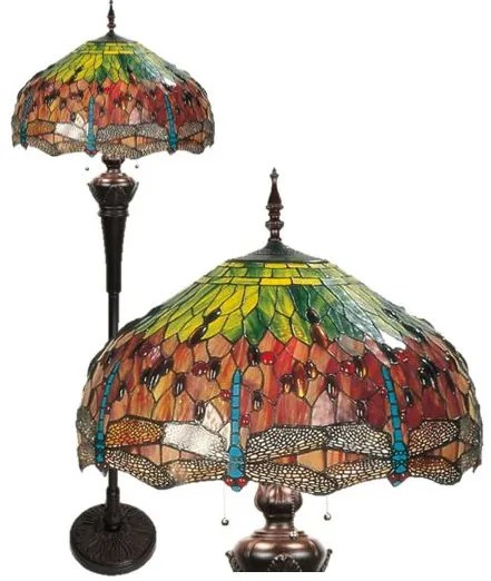 Luxury vitráž stojacia lampa Tiffany MULTICOLOUR Ø51*170