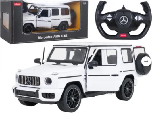 Model auta Mercedes-AMG G63 1:14 RASTAR na ovládanie biele