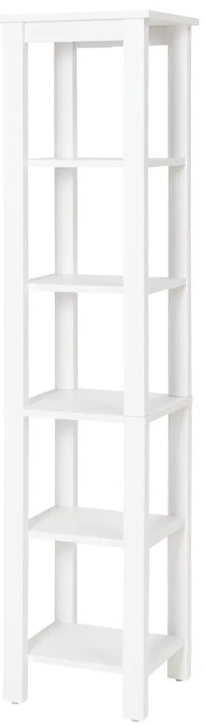 Livarno home Regál s 5 priehradkami Stockholm, biela farba (100346128)