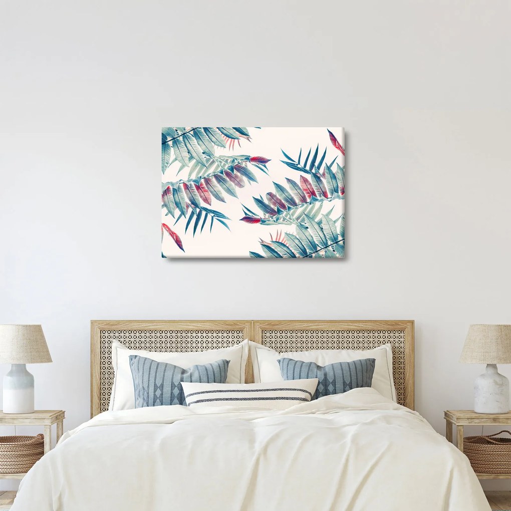 Obraz - Tropické listy (70x50 cm)