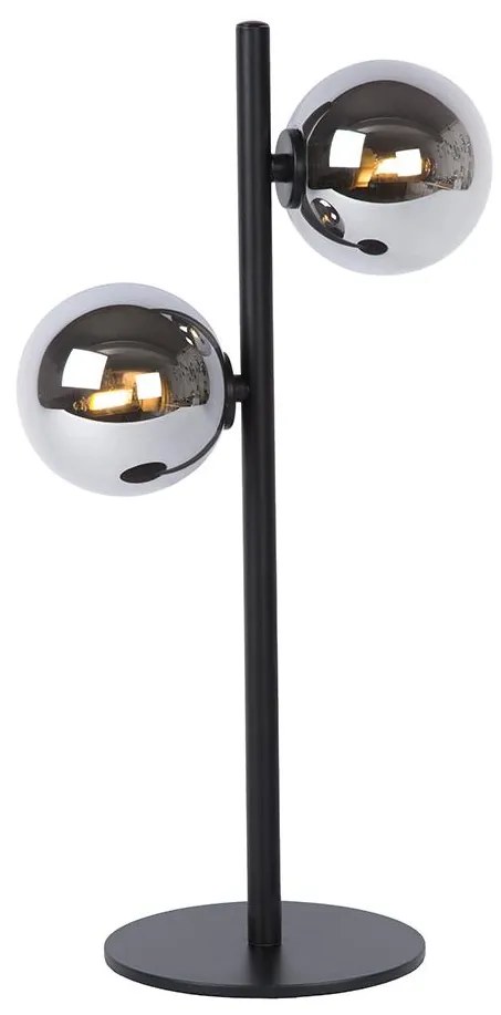 Lucide 45574/02/30 - Stolná lampa TYCHO 2xG9/28W/230V čierna