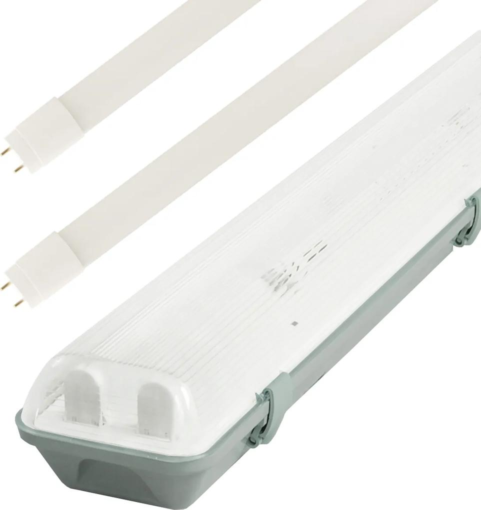 LED Solution Žiarivkové teleso 120cm + 2x LED trubice 18W Economy+ Barva světla: Denná biela TL3902A-2X36/B1_672