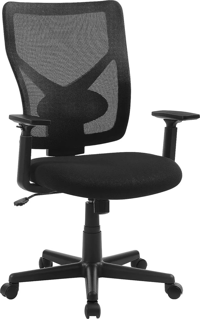 Ergonomická kancelárska stolička, otočná stolička, čierna
