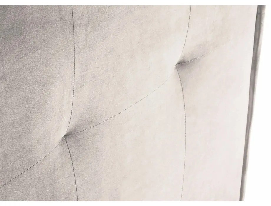 Krémovobiele čelo postele 140x120 cm Monica – Milo Casa