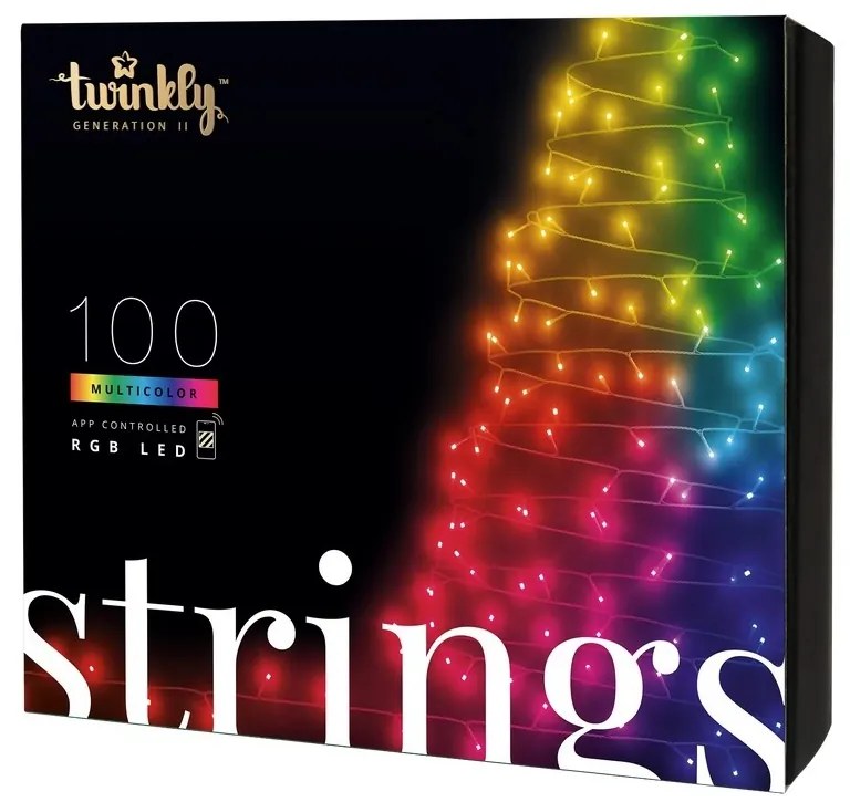 LEDWORKS Twinkly světelný řetěz, 100 LED RGB, 8 m