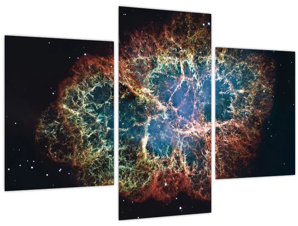 Obraz - Krabie hmlovina (90x60 cm)