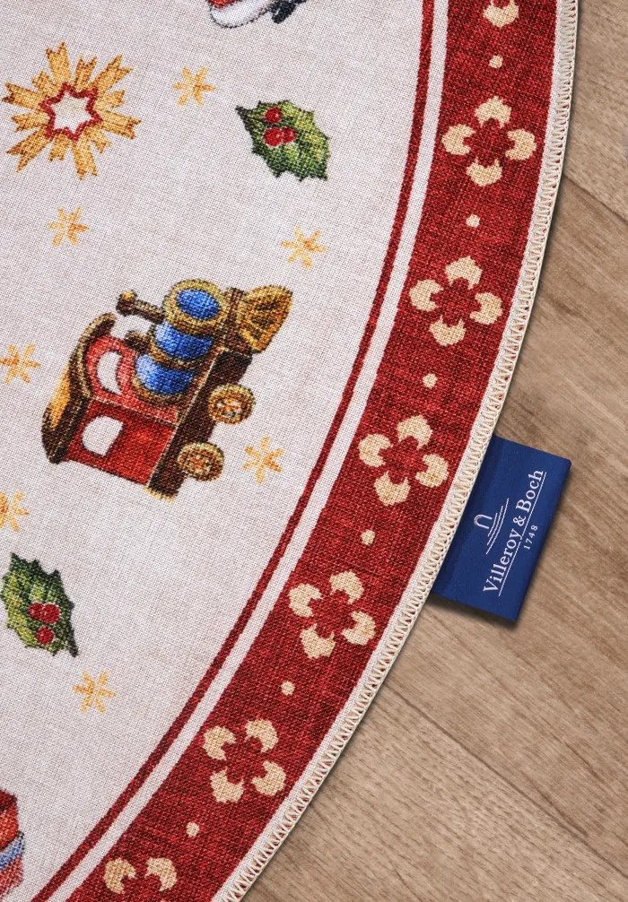 Kusový koberec Villeroy & Boch Toy's delight s potlačou 106192 Red, Multicolor kruh, 150x150 (priemer) kruh, červená, obývacia izba, Villeroy & Boch