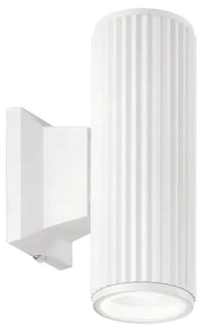 Ideal Lux - Vonkajšie nástenné svietidlo BASE 2xGU10/28W/230V IP44 biela