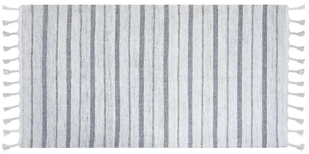 Koberec 80 x 150 cm biela/sivá BADEMLI Beliani