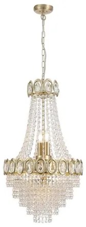 Searchlight 1611-6SB - Luster na reťazi LOUIS PHILLIPE 6xE14/60W/230V