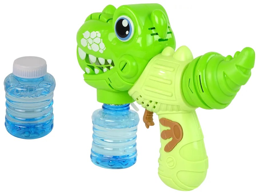 Lean Toys Bublifuk v tvare Dinosaura – zelený