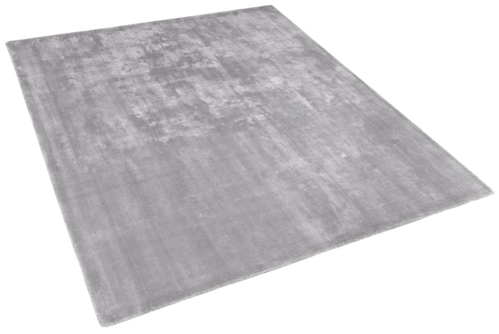Viskózový koberec 200 x 200 cm svetlosivý GESI II Beliani