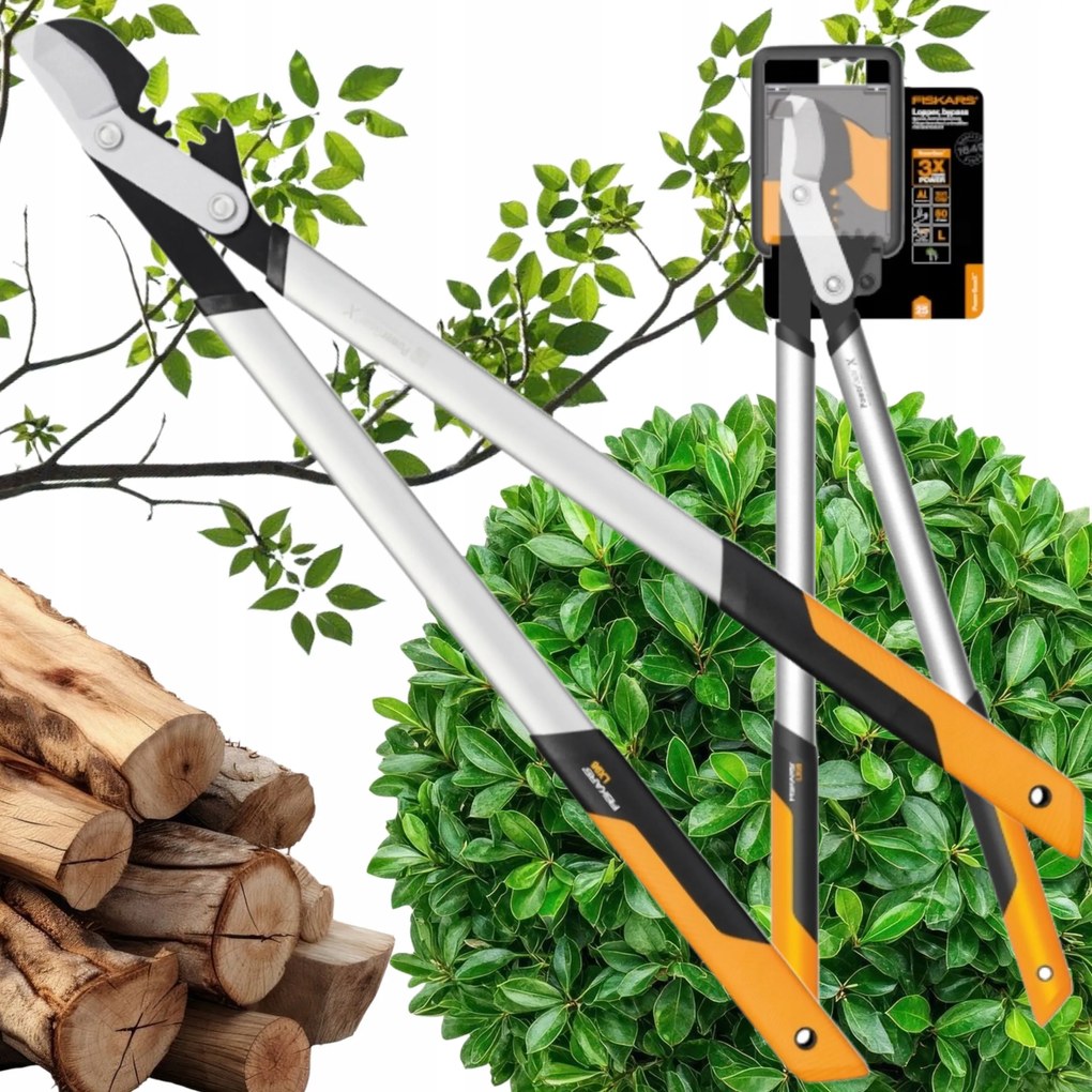 Ostrý Nožnicový Nôž Fiskars S Obojručnými Nožnicami Na Konáre Záhrady 1020189