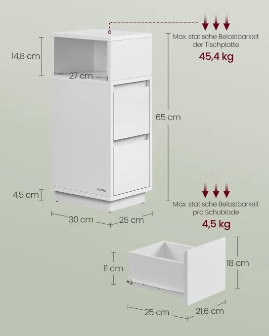 Nočný stolík LET656W01