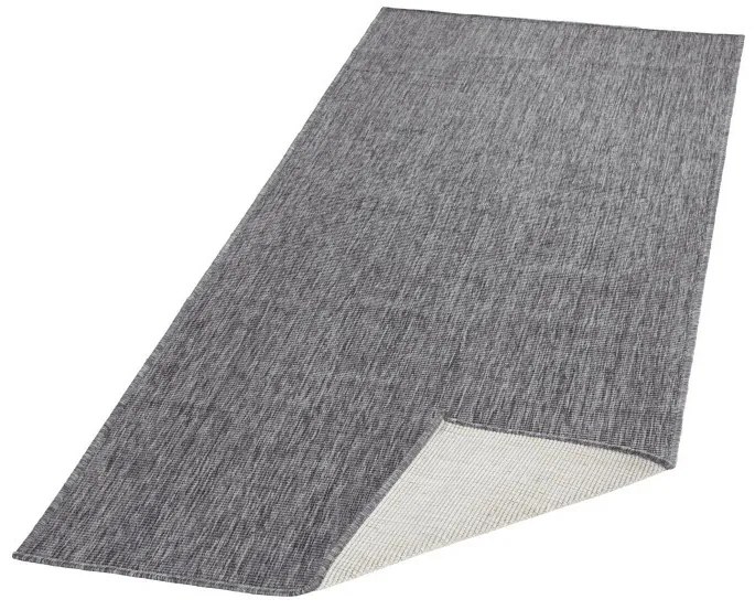 NORTHRUGS - Hanse Home koberce Behúň Twin-Wendeteppiche 103097 grey cream – na von aj na doma - 80x250 cm