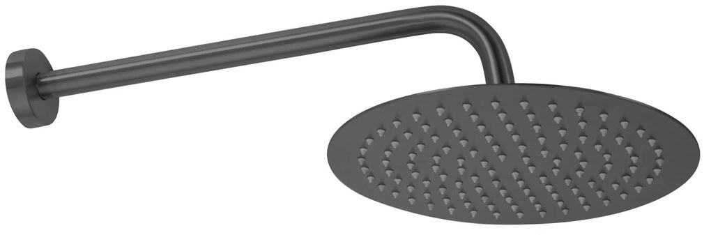 Rea Lungo, podomietkový sprchový set s dažďovou hlavovou a ručnou sprchou, grafitová, REA-P6363
