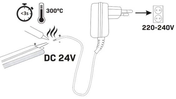 LED Pásik NEON 5m LED/40W/24V oranžová IP65