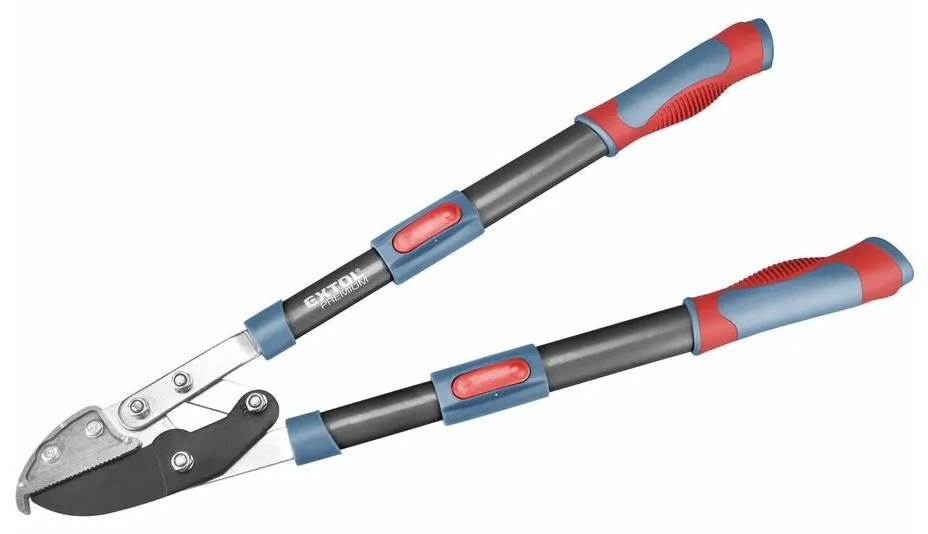 Extol Premium - Teleskopické nožnice na konáre prevodové kovadlinkové 670-940 mm