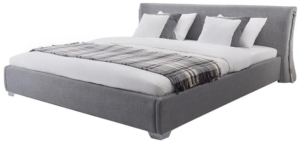 Luxusná posteľ sivá 180x200 cm PARIS Beliani