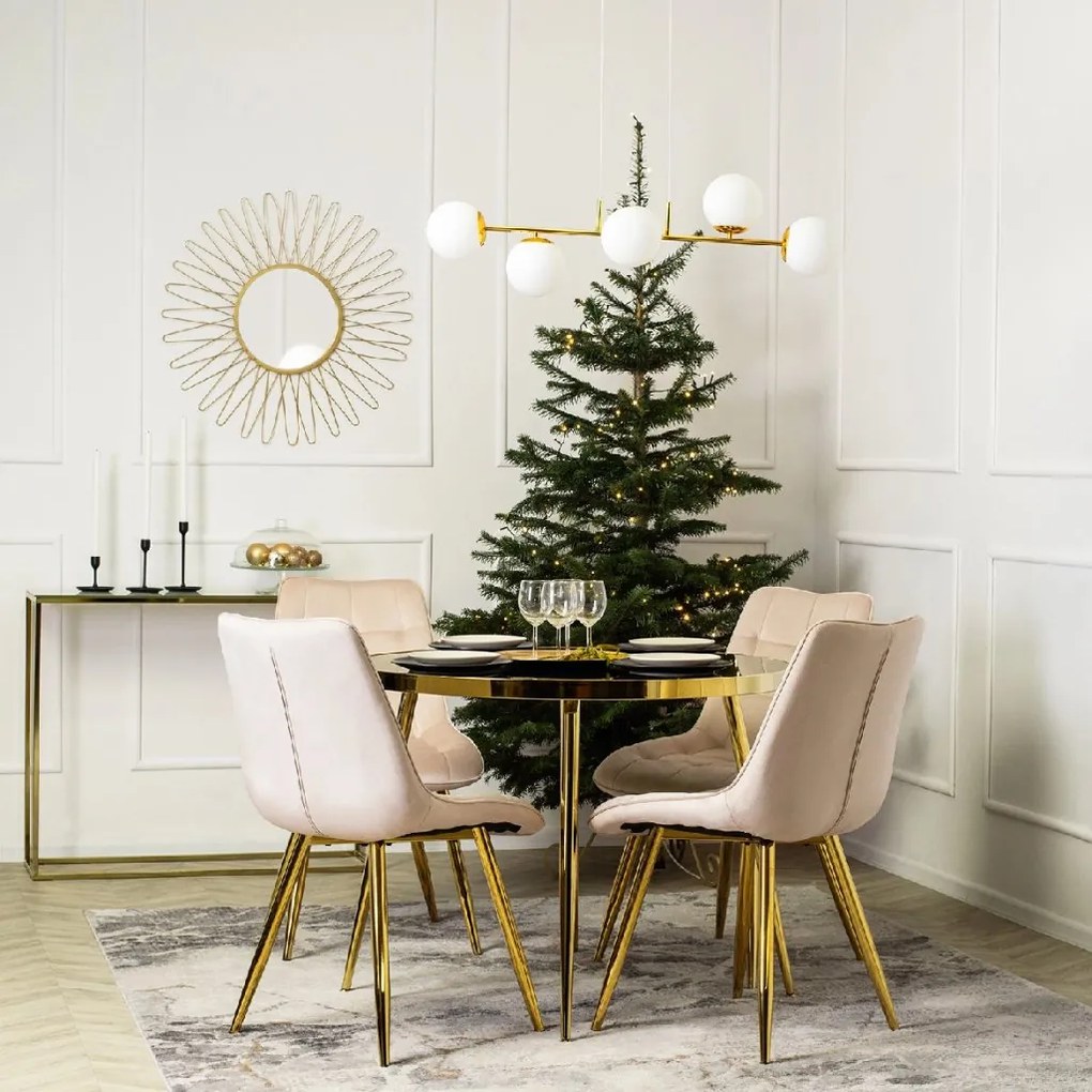 PROXIMA.store - Čalúnená jedálenská stolička CARO FARBA: sivá