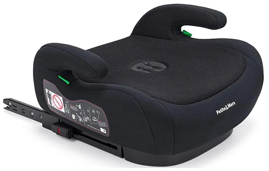 PETITE&MARS - Podsedák do auta OPTIMUS PRO i-Size 125-150 cm (22-36 kg) čierna