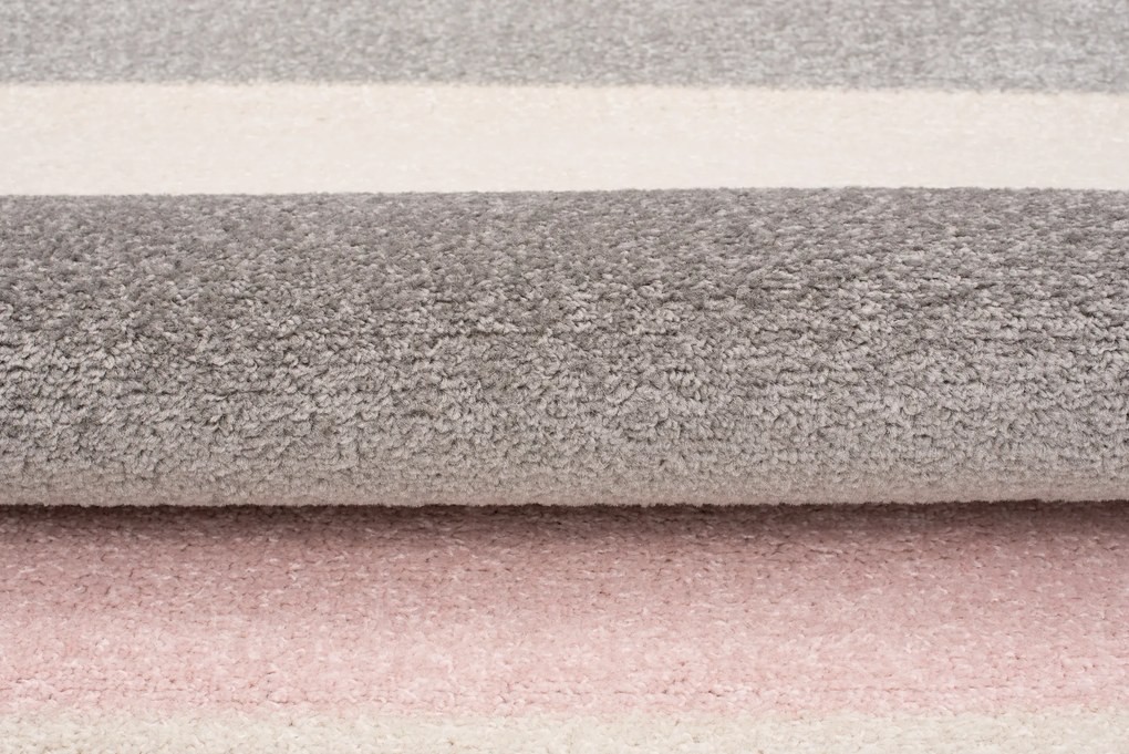 TA Koberec C947A BIELA/RUŽOVÁ AZÚROVÁ Rozmer: 240x330 cm