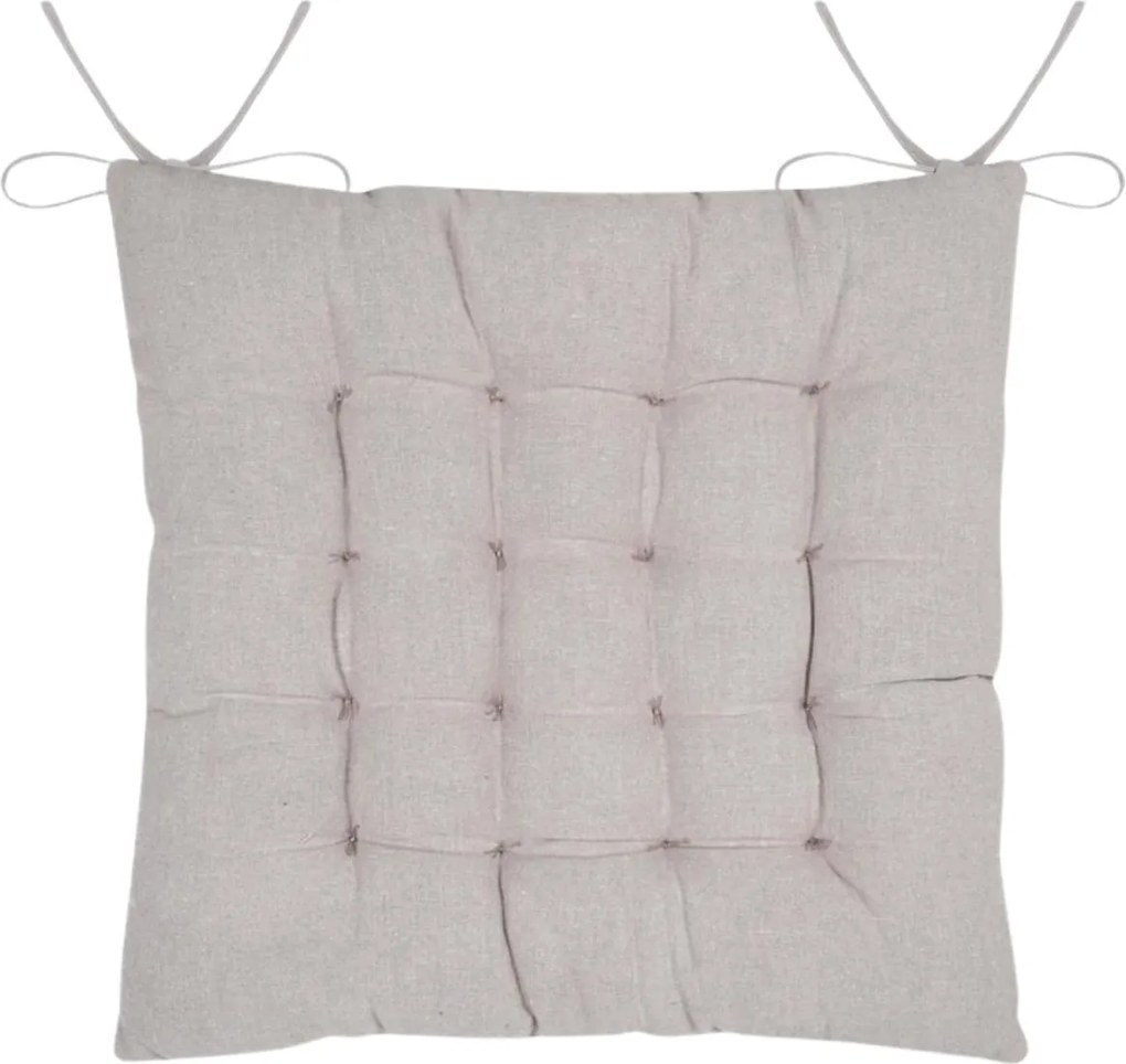 Oboustranný podsedák na židli Tilda 38x38 cm šedý