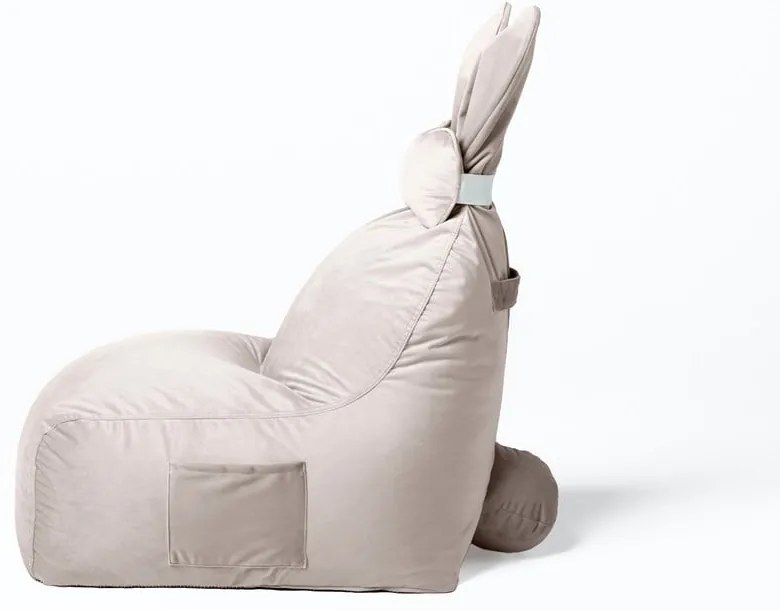 Béžový detský sedací vak Funny Bunny – The Brooklyn Kids