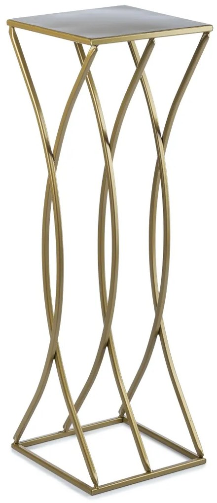 STOJAN NA KVETINÁČ TWIST 75X23X23 CM ZLATÁ