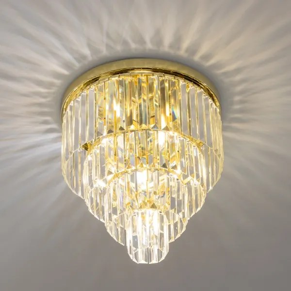 Brilagi - LED krištáľové stropné svietidlo MOZART 5xE14/40W/230V zlaté