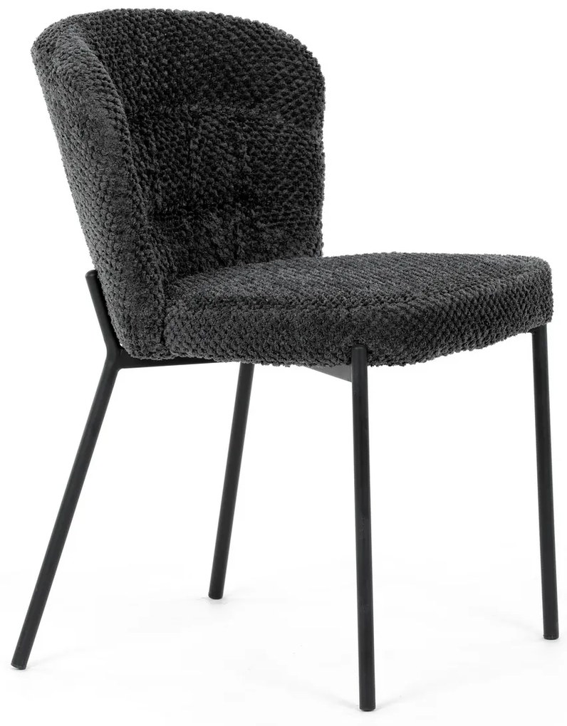 Sada jedálenských stoličiek Bouclé CT-W1077 GREY2,4 ks