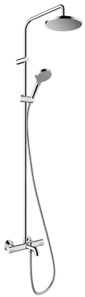 Hansgrohe Vernis Blend, sprchový set Showerpipe 200 s vaňovým termostatom, EcoSmart, chrómová, HAN-26079000