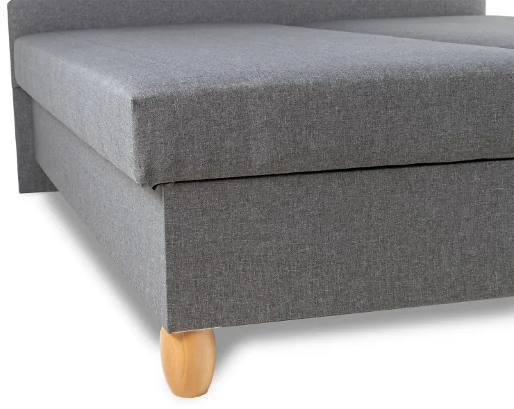 Manželská posteľ Ája na nôžkach, šedá (č.144/buk)