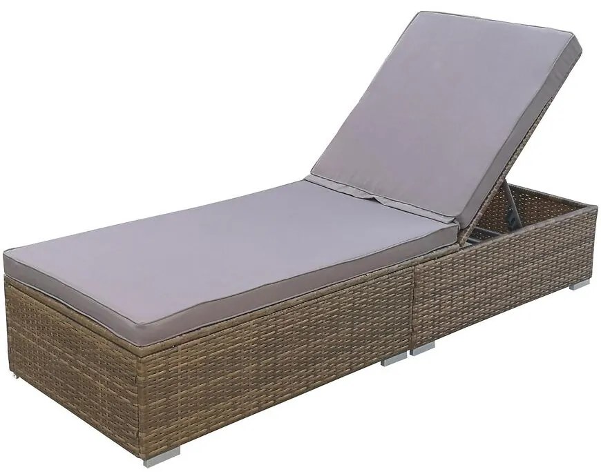 Záhradné ležadlo New York cappuccino