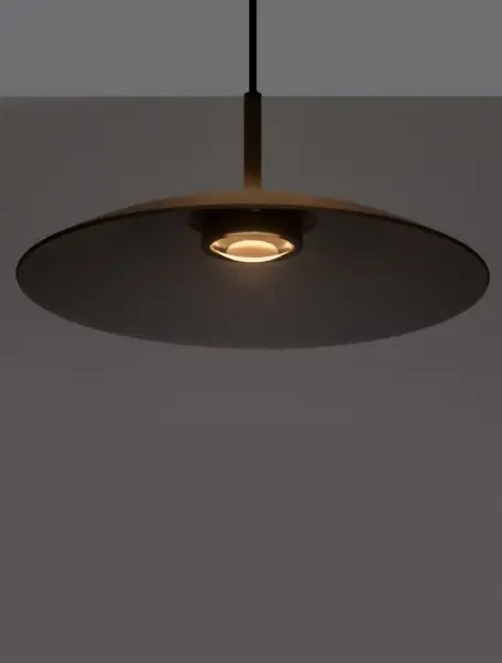 LED čierno-dymový dizajnový luster Polifemo 40