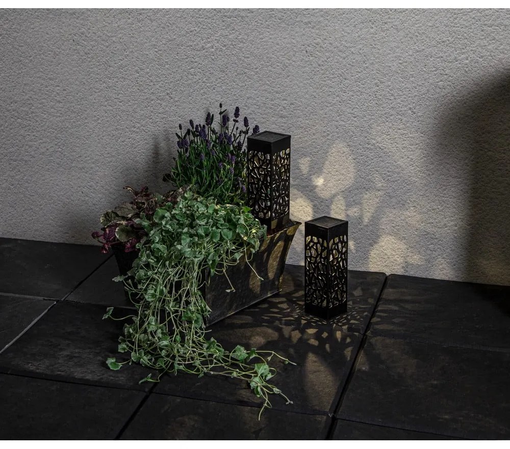 Súprava 2 vonkajších solárnych LED svietidiel Star Trading Izola, výška 18 cm