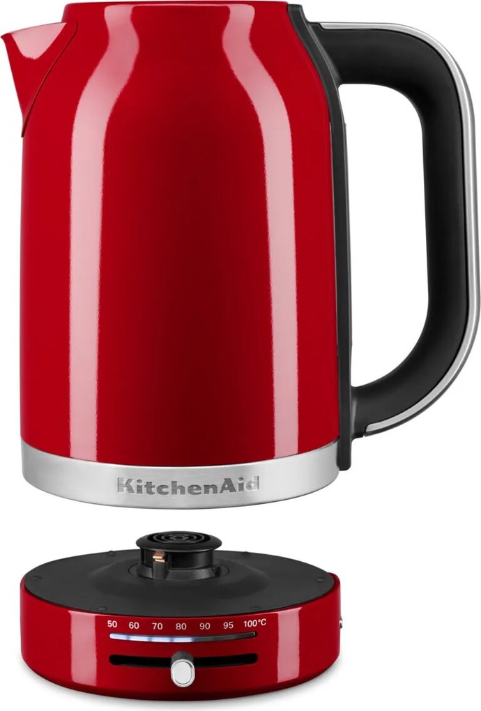 Rýchlovarná kanvica KitchenAid s reguláciou teploty 1,7 l strieborná