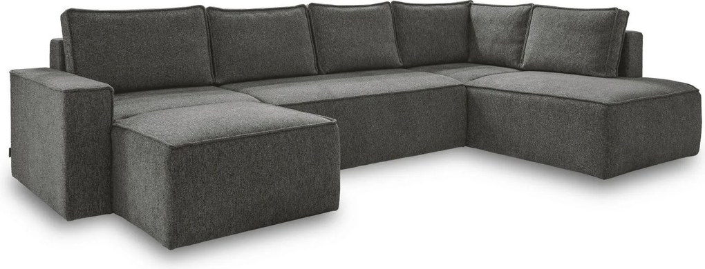 XXXLutz SEDACIA SÚPRAVA, textil, tmavosivá MID.YOU - Sedačky - 001454003624