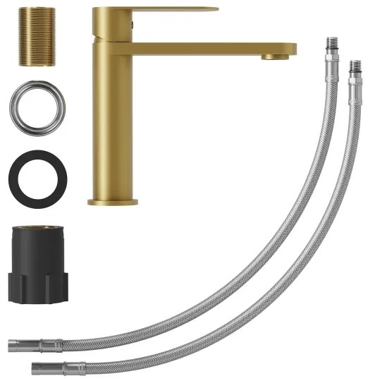 Umývadlová batéria TARNBY 17,3 cm kartáčovaná mosadz