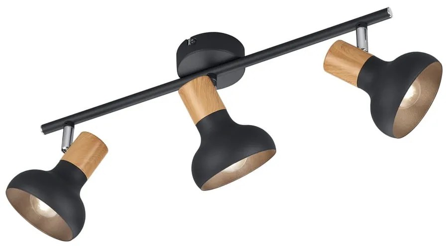 Matne čierne bodové svietidlo ø 10 cm Latika – Reality