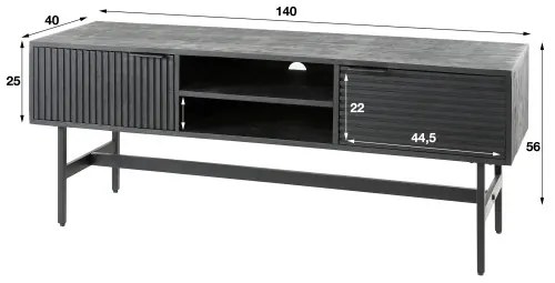 TV-skrinka 28-11 Marina 140cm Drevo Mango  - Komfort-nábytok
