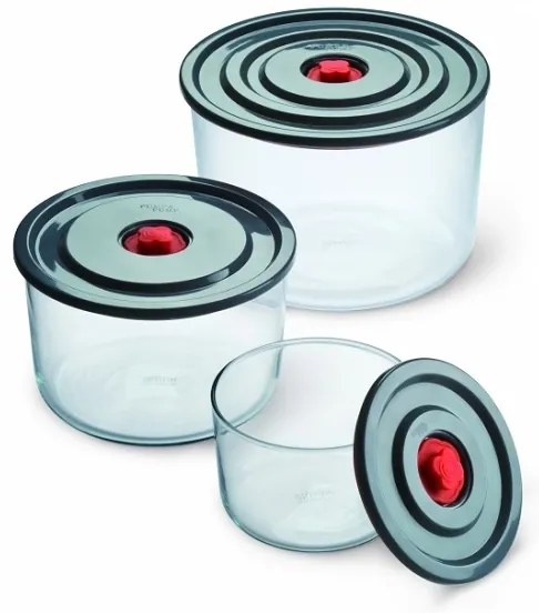 Simax Sada sklenených dóz PUMP & PUMP, 3 ks