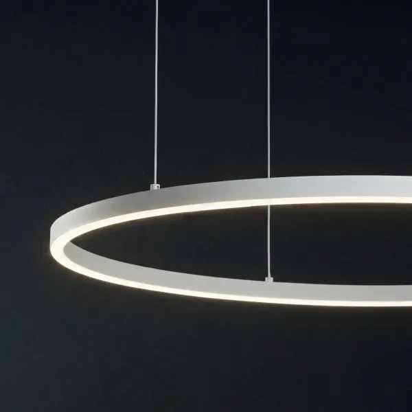 Ideal Lux - Závesné LED svietidlo na lane ORACLE SLIM LED/53W/230V 2700K priemer 90 cm biela