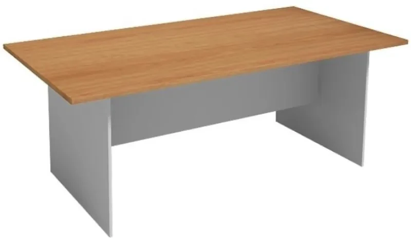 Rokovací stôl PRIMO GRAY, 2000 x 1000 mm, sivá/buk