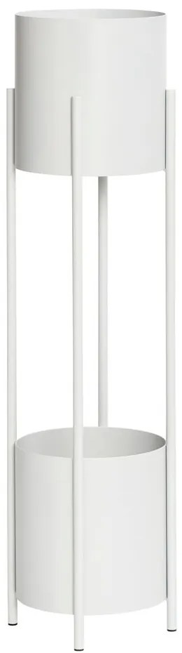 Biely kovový stojan na kvety Hübsch Stand, výška 1 m