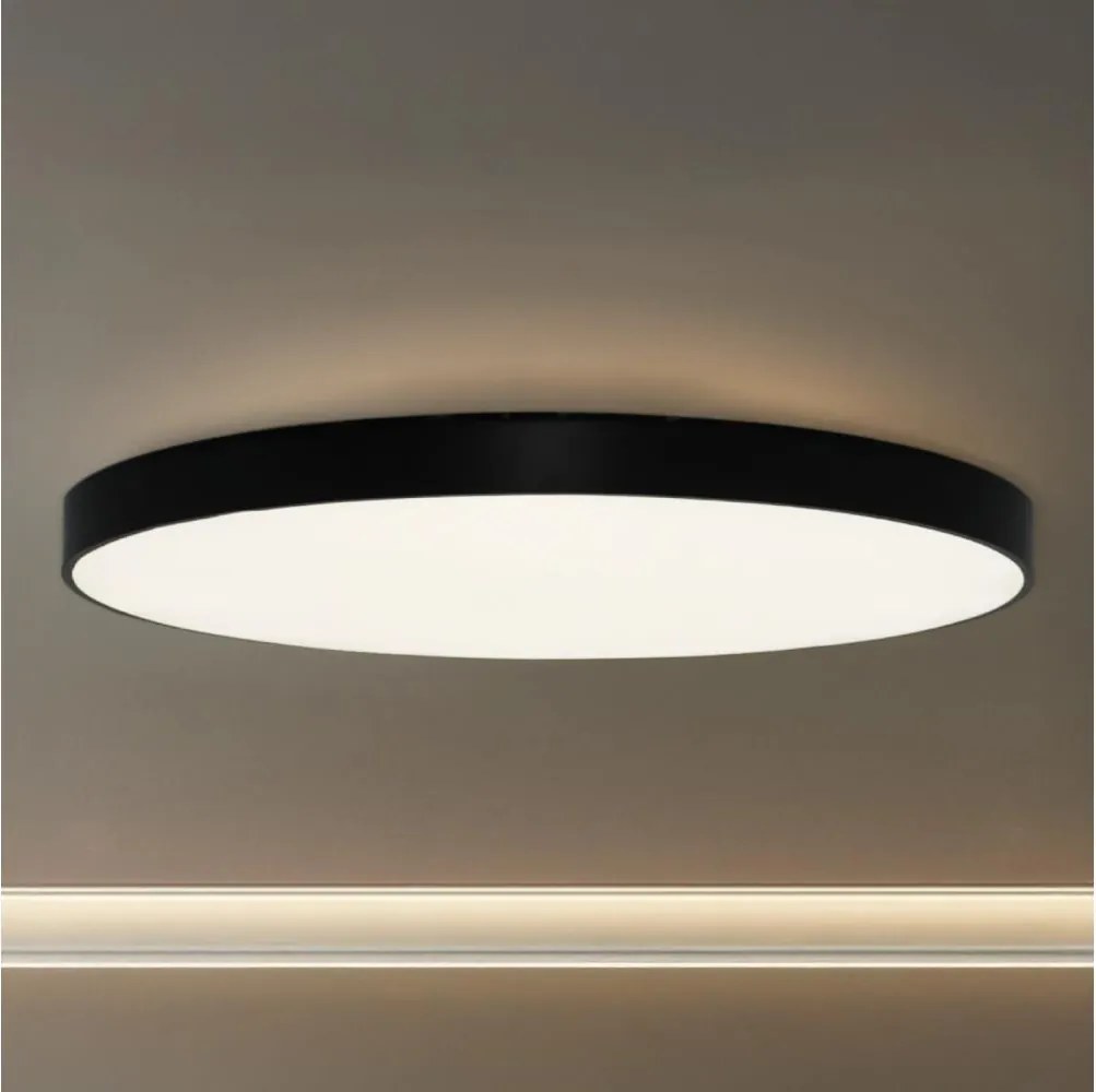 LED stropné svietidlo LED/300W/230V 3000/4000/6500K priemer 120 cm čierne