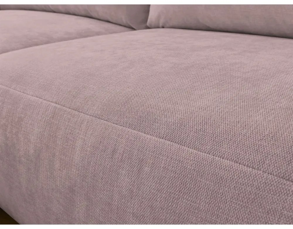 Svetloružová rohová pohovka Aden – Bobochic Paris