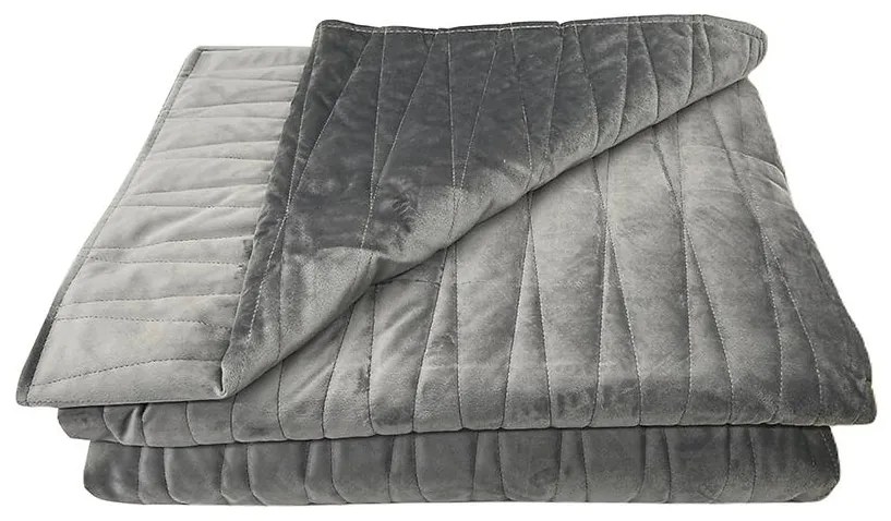 Prikrývka na posteľ Lido 170x220 tmavošedá Merkury Home