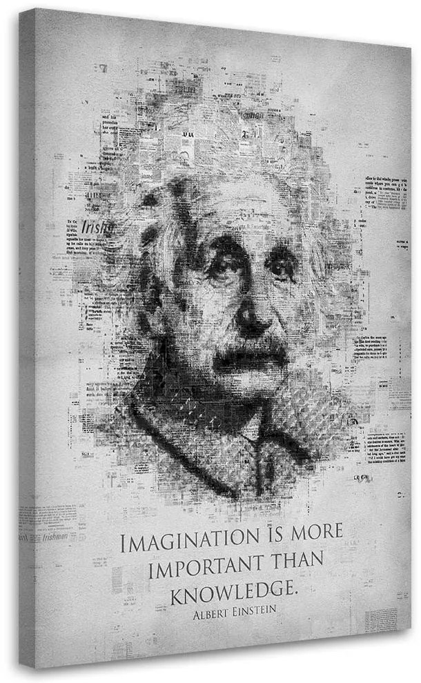 Gario Obraz na plátne Vedec Albert Einstein - Gab Fernando Rozmery: 70 x 100 cm